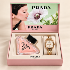 Intense Eau De Parfum & Watch Gift Set for Women – Floral Fragrance with Stylish Wrist Watch Combo