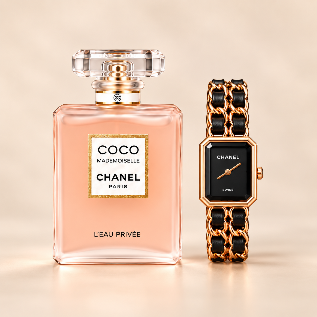 Chanel Coco Mademoiselle & Watch Gift Set for Women – Elegant Fragrance and Stylish Timepiece Combo